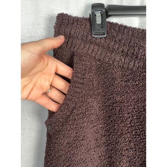 Natori Jogger Pants Akio Fleece Sherpa Chocolate Brown Sweatpants Lounge Fall - Picture 5 of 7